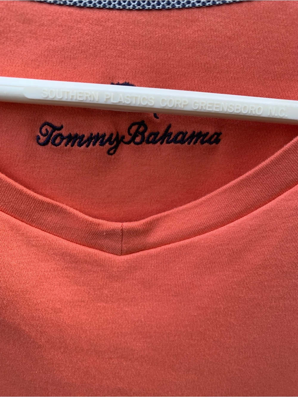 Tommy Bahama Coral V-Neck Tee